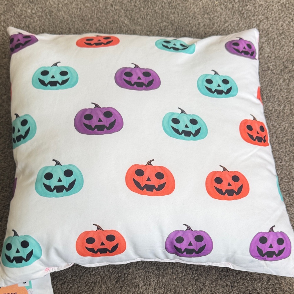 Spooky Halloween Pillow with Ghost Design - Picture 6 of 6